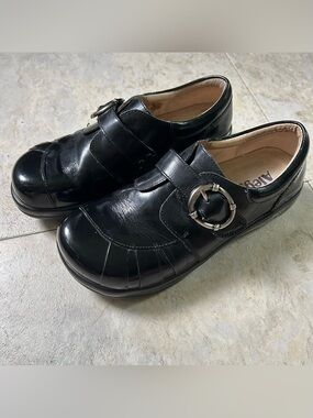 Alegria black buckle shoe